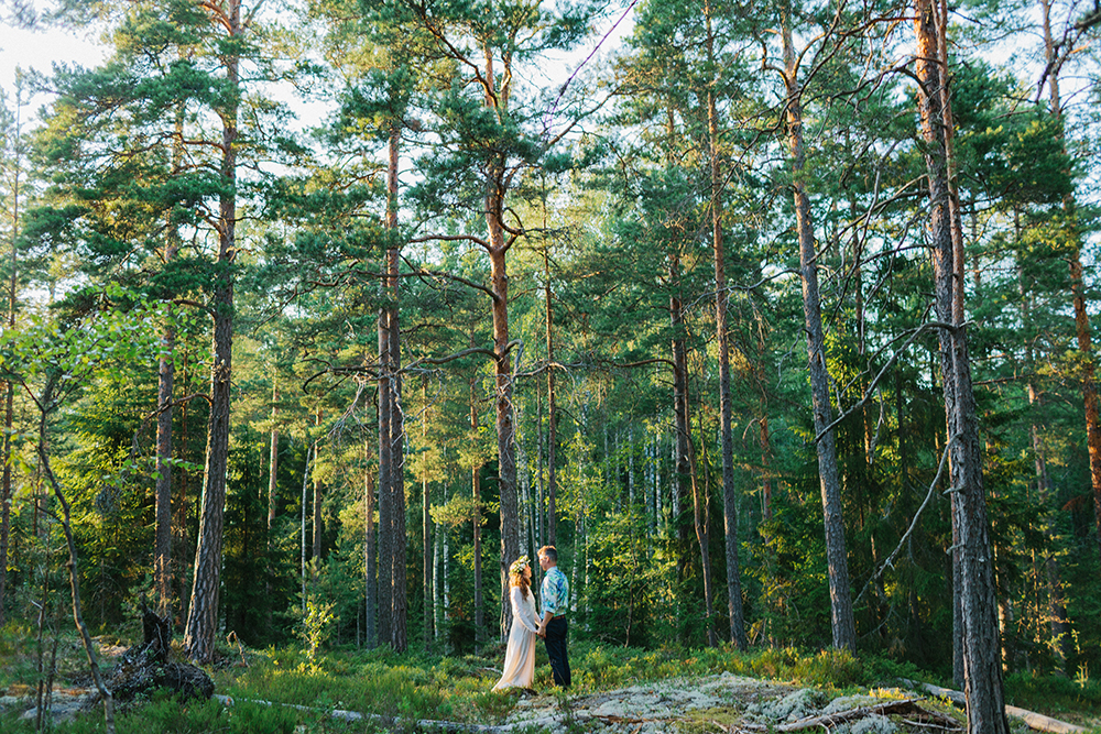 bohemian wedding forest