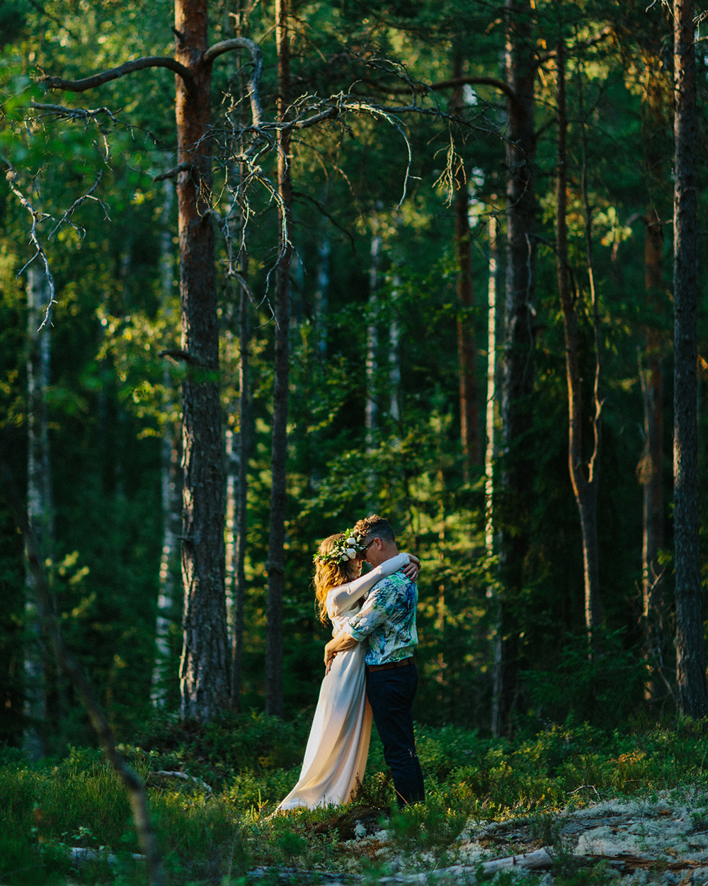 forest bohemian wedding