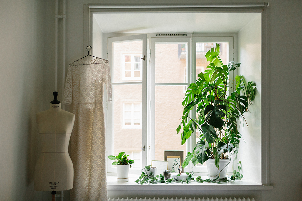 bröllopsklänning spets vintage