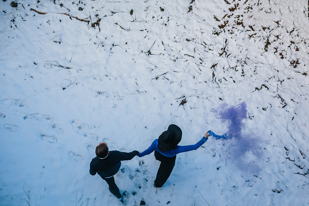 Outdoor Winter Engagement session